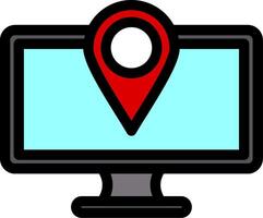 Location Marker Colorful Icon vector