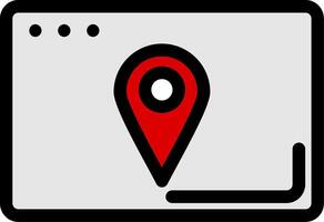 Location Colorful Icon vector