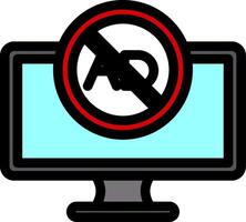 Ad Blocker Colorful Icon vector