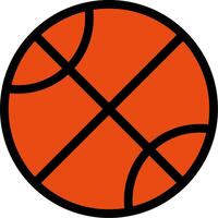 Bascket Ball Colorful Icon vector