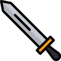 Sword Colorful Icon vector