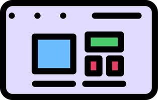Responsive Design Colorful Icon vector