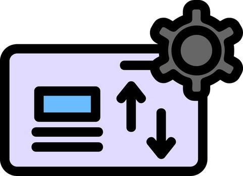 Data Management Colorful Icon vector