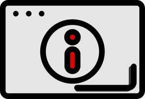 Website Warning Icon vector