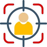 Target Audience Colorful Icon vector