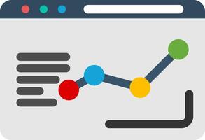 Analytics Colorful Icon vector