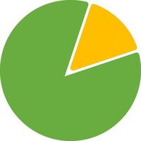Pie Chart Colorful Icon vector