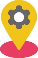 Location Mark Colorful Icon vector