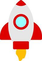 Rocket Colorful Icon vector