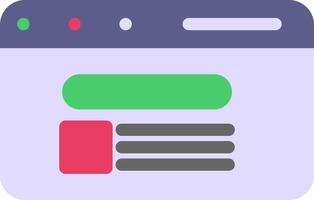 Search Result Colorful Icon vector