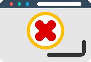 Error Colorful Icon vector