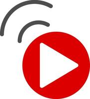 Live Stream Colorful Icon vector