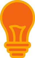 Light Bulb Colorful Icon vector