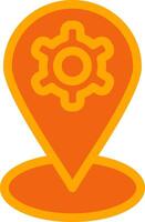 Location Mark Colorful Icon vector