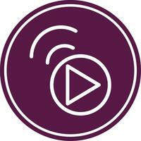 Live Stream Colorful Icon vector