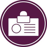 Id Card Colorful Icon vector