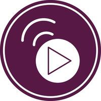 Live Stream Colorful Icon vector