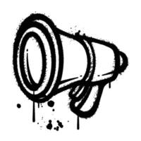 Graffiti Spray speaker isolated on white background vector