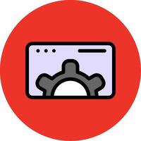 Web Optimization Colorful Icon vector