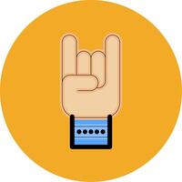 Hand Colorful Icon vector