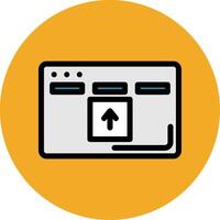 Drag And Drop Colorful Icon vector