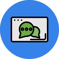 Chat Colorful Icon vector
