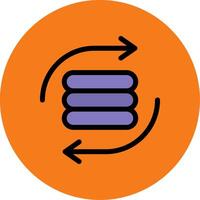 Exchange Colorful Icon vector