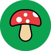 Mushrooms Colorful Icon vector