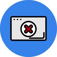 Error Colorful Icon vector