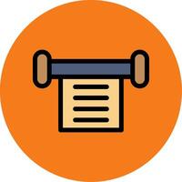 Scroll Colorful Icon vector