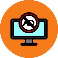 Ad Blocker Colorful Icon vector
