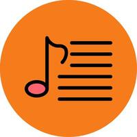 Playlist Colorful Icon vector