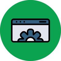Web Optimization Colorful Icon vector