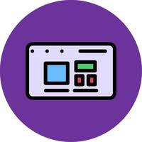 Responsive Design Colorful Icon vector