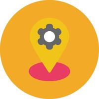 Location Mark Colorful Icon vector