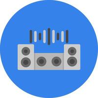 Dj Mixer Colorful Icon vector