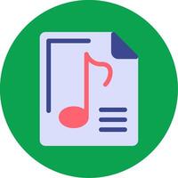 Audio File Colorful Icon vector