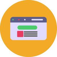 Search Result Colorful Icon vector