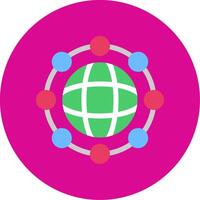 Network Colorful Icon vector