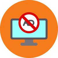 Ad Blocker Colorful Icon vector