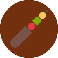 Skewer Colorful Icon vector