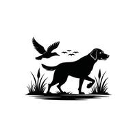 Hunter in the Field Clipart Design vector