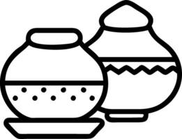 3D Traditional Pongal Utensils Macro concept as Macro shot of traditional Pongal utensils like clay pots and serving plates highlighting craftsmanship and cultural significance cap vector