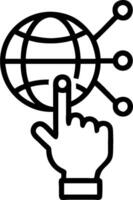 Flat Close up of a marketers hand adjusting a digital marketing robot futuristic background copy space concept as Marketers hand adjusts a small digital marketing robot on a sleek vector