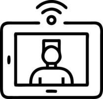 3D Telemedicine software interface on tablet with plain background concept as Telemedicine software interface displayed on tablet against plain background emphasizing user friendly vector