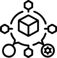 3D Team optimizing AI driven green supply chain in macro close up copy space concept as Team optimizes AI driven green supply chain in macro close up showcasing integration of arti vector