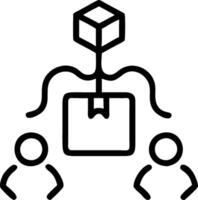 3D Team optimizing AI driven green supply chain in macro close up copy space concept as Team optimizes AI driven green supply chain in macro close up showcasing integration of arti vector