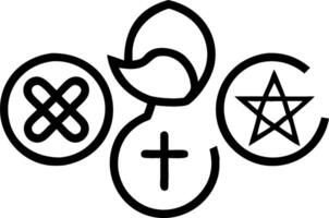 3D Soft Abstract Unity Symbols concept as Soft abstract digital art featuring unity symbols from various religions isolated on white ideal for infographics Adobe Stock advertisemen vector