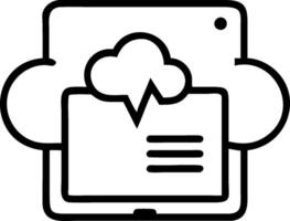3D Soft abstract telemedicine virtual health records copy space concept as Virtual health records system for telemedicine displayed on a tablet with a soft abstract digital art bac vector