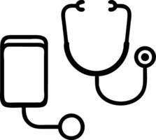 3D Soft abstract telemedicine tools with digital overlays and copy space concept as Various telemedicine tools like stethoscopes tablets and smartwatches layered with digital overl vector